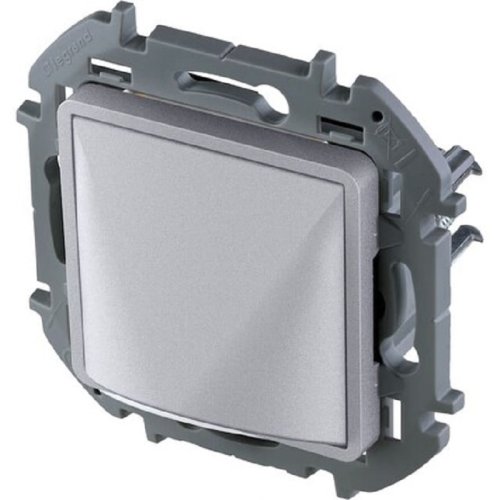 Вывод кабеля без рамки Legrand Inspiria алюминий фото Вывод кабеля без рамки Legrand Inspiria алюминий картинка